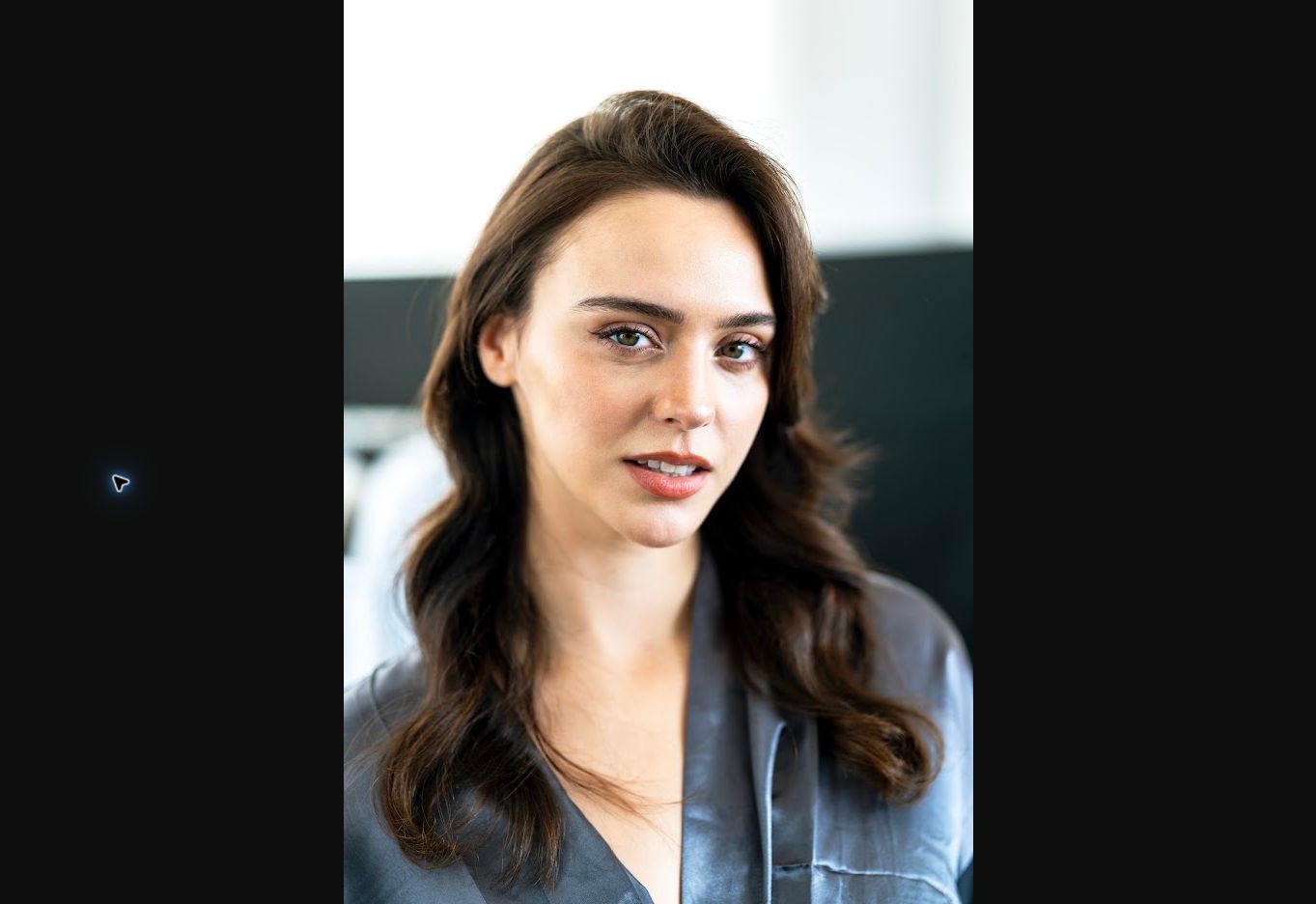 Portrait of a woman backstage before a fashion show